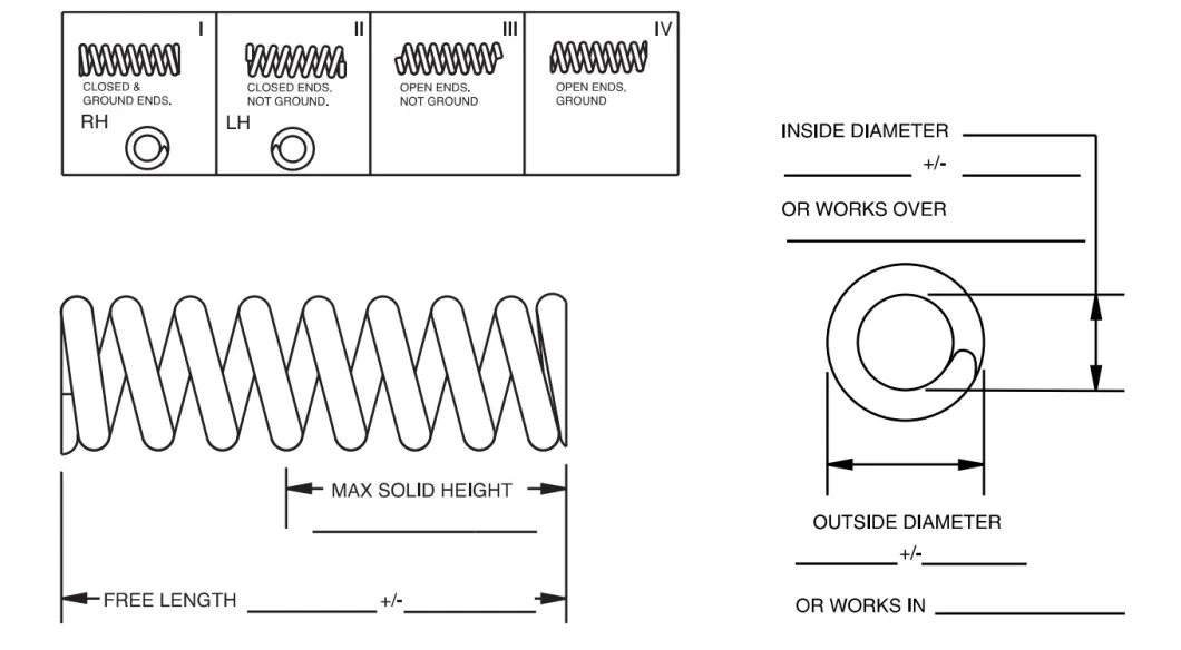 High Quality Stainless Steel Garage Door Precision Coil Spiral Extension Spring with Ends Hooks